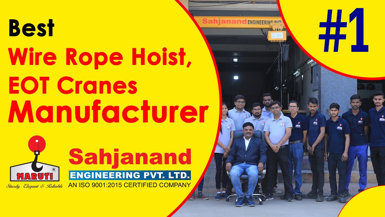 Electric Wire Rope Hoist | EOT Cranes | Electric Chain Hoist Latest Price | Sahjanand Engineering