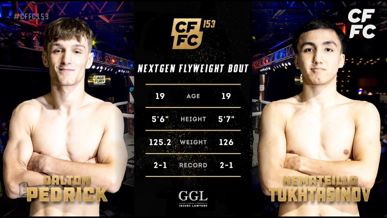 Nemateillo Tukhtasinov vs. Dalton Pedrick | Full Fight Replay | CFFC 153