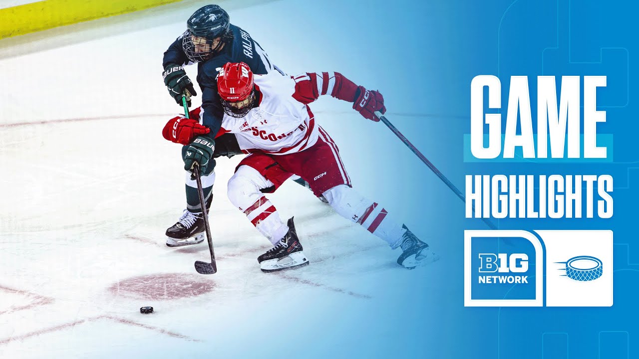 Michigan State at Wisconsin | HIGHLIGHTS | Big Ten Hockey | 01/15/2026