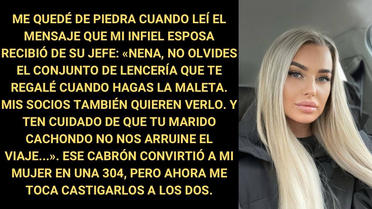 Me quedé de piedra cuando leí el mensaje que mi esposa infiel recibió de su jefe...