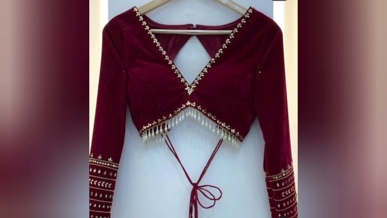 New model trending blouse front and back neck designs #sleevesdesigns 
