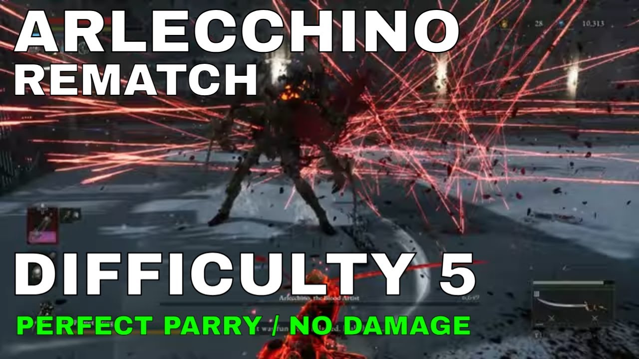 [Lies of P: Overture] Arlecchino Boss Rematch Difficulty 5 (Parry Only / No Damage)