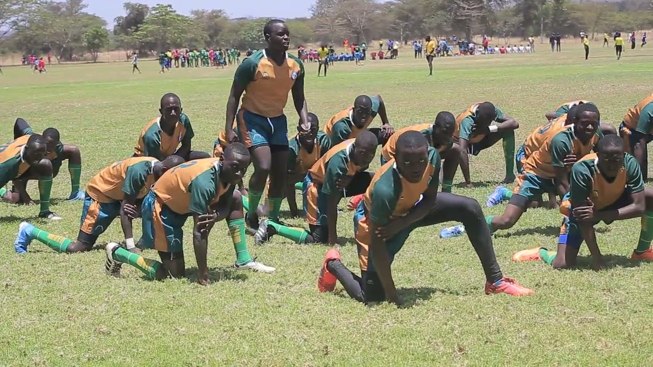 The students of Namilyango College perform their Haka