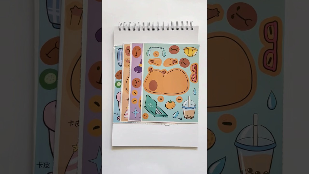 Decorate with Sticker Book Capybara
