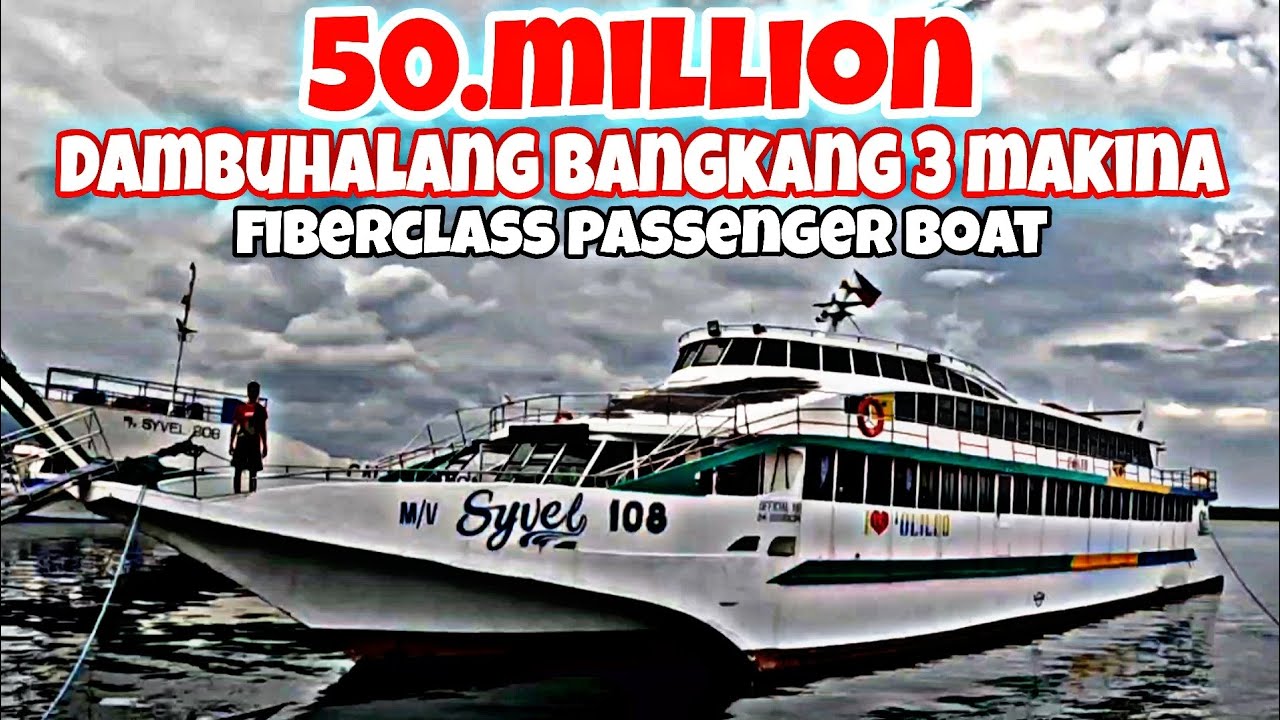Grabe! Parang Yate sa mahal ng Fiberglass Passenger Boat na ito!!