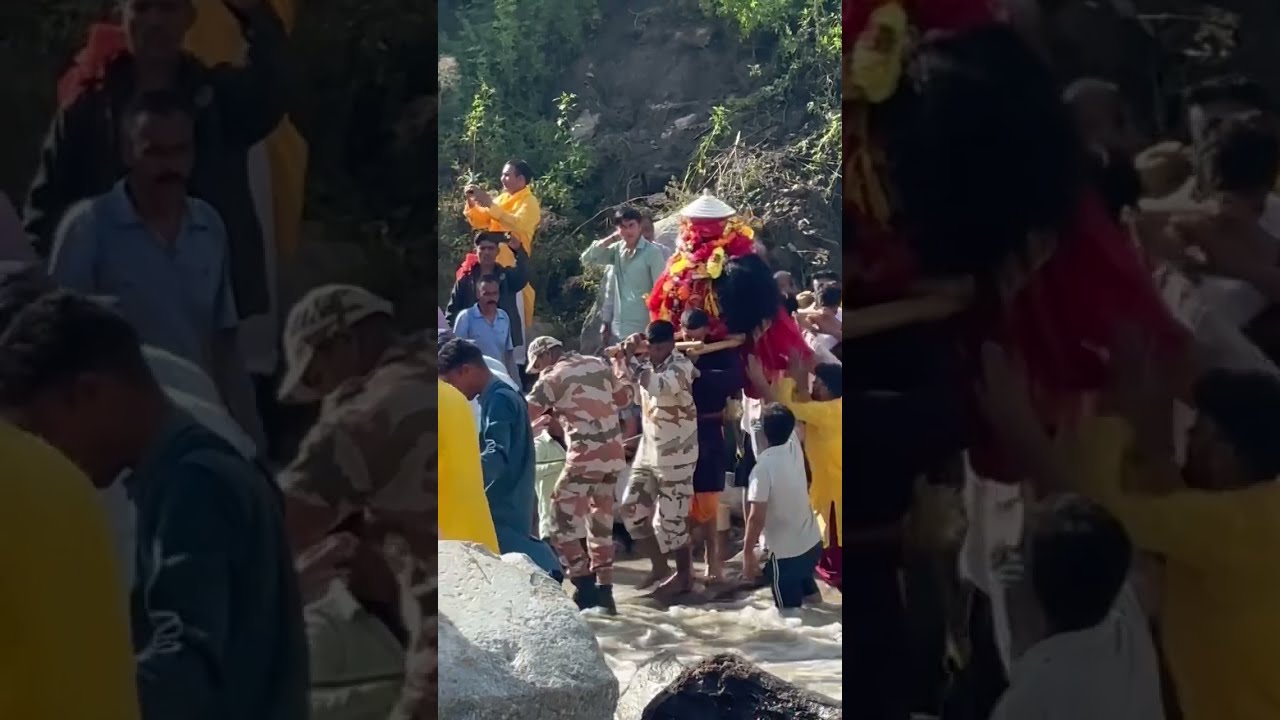 थराली आपदा के बाद मां भगवती नन्दा देवी की डोली पहुंची थराली 🙏🥺 #nandadevi 