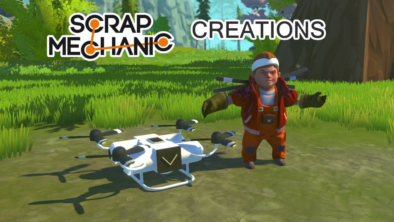 Scrap Mechanic Creation - Micro-Sized Flyable Drone!