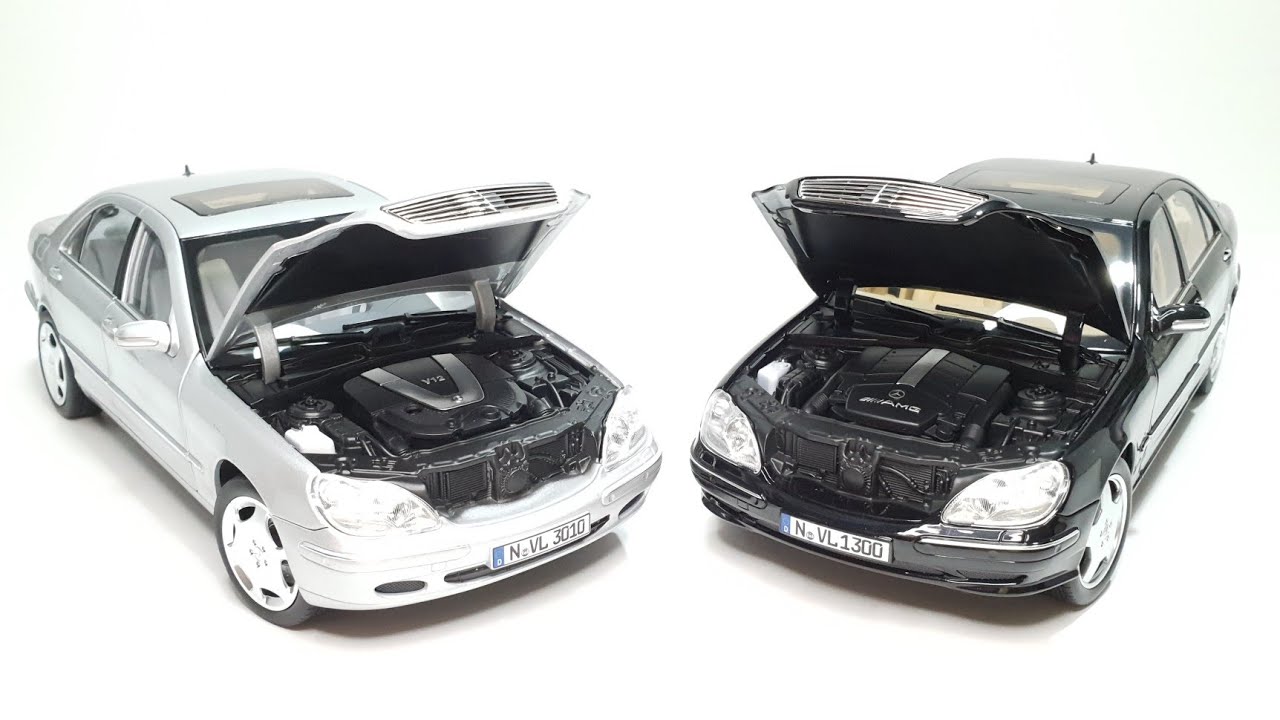 Norev Mercedes W220 (S600 VS S55 AMG) By Scale Reviews