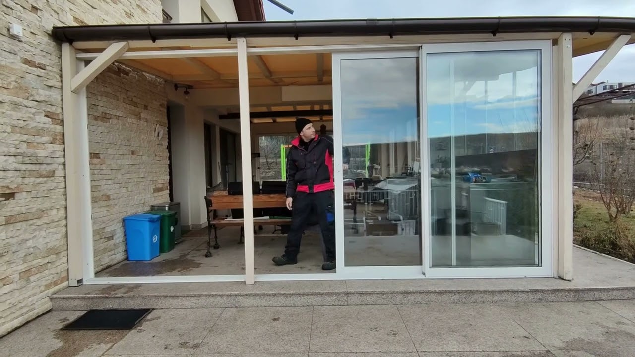 &Icirc;nchidere Terasa cu Sticlă Securizată Glisantă / Sticlă retractabilă Culisantă / Sunprotect.ro