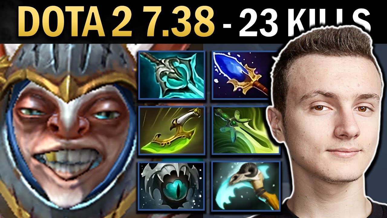 Meepo Gameplay Miracle with 23 Kills and Skadi - Dota 7.38
