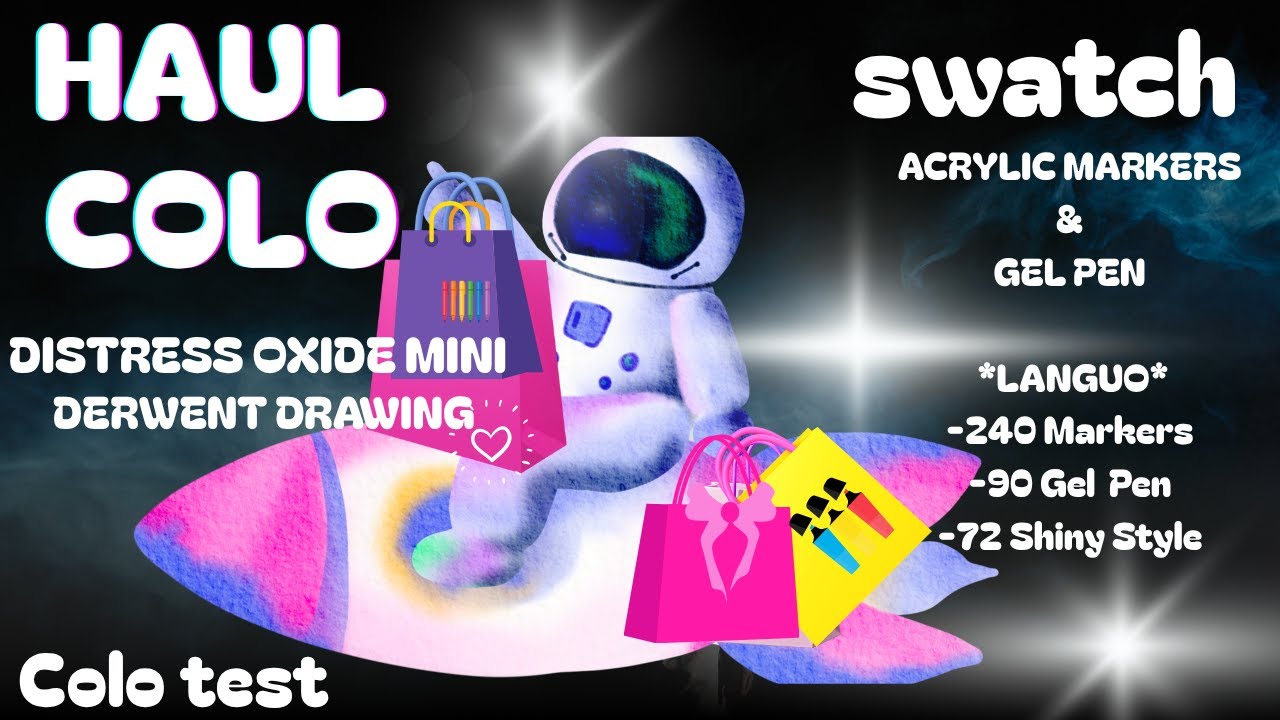 Haul Coloriage , Languo, Distress Oxide, Derwent Drawing..🎉💖✨Partie1