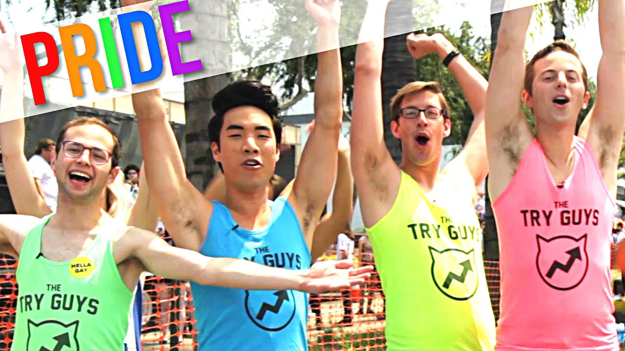 The Try Guys March In The Pride Parade