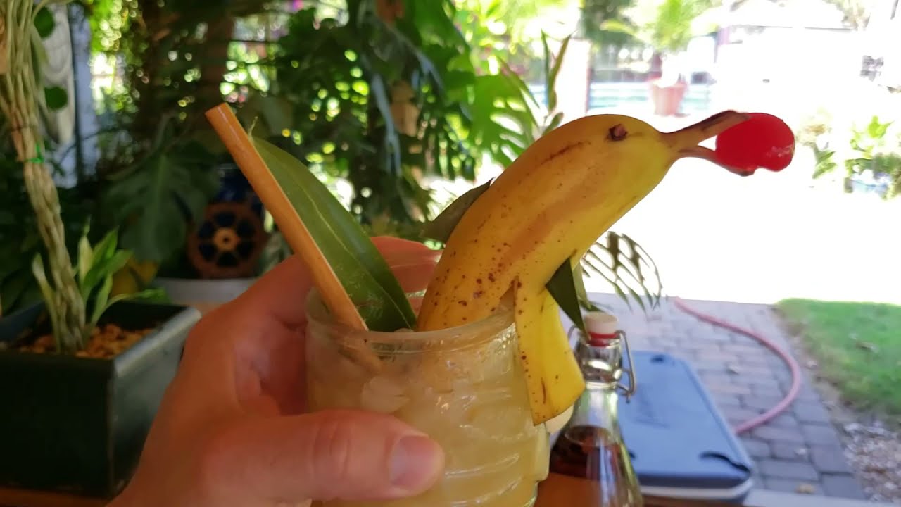 How to Make A Dolphin Garnish for Cocktails & Tiki Drinks #tikibar