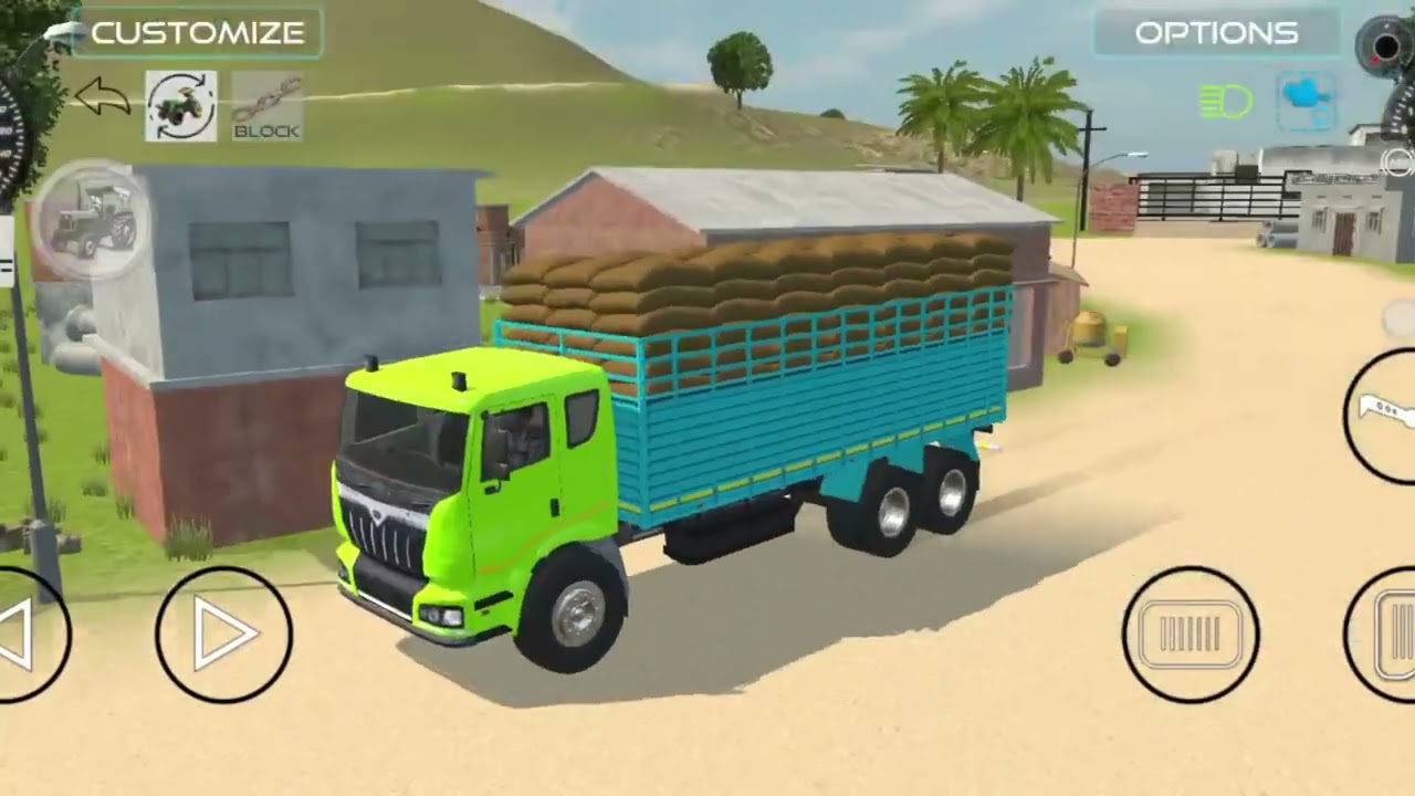 🔴 Drive truck and Unloading bori From truck Dumper in Game🔥 #tractor​ #dumper​ #truck