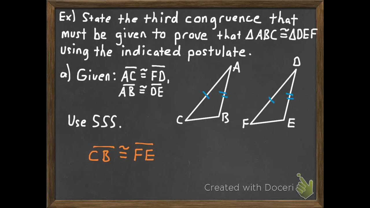SAS Congruence Postulate