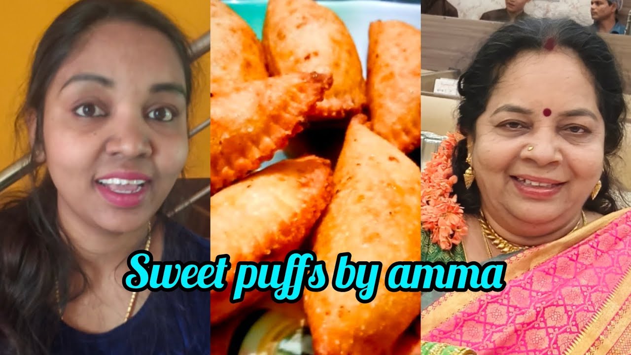 Sweet puffs by amma #sweets #puff #trending #festival #festivalvibes 