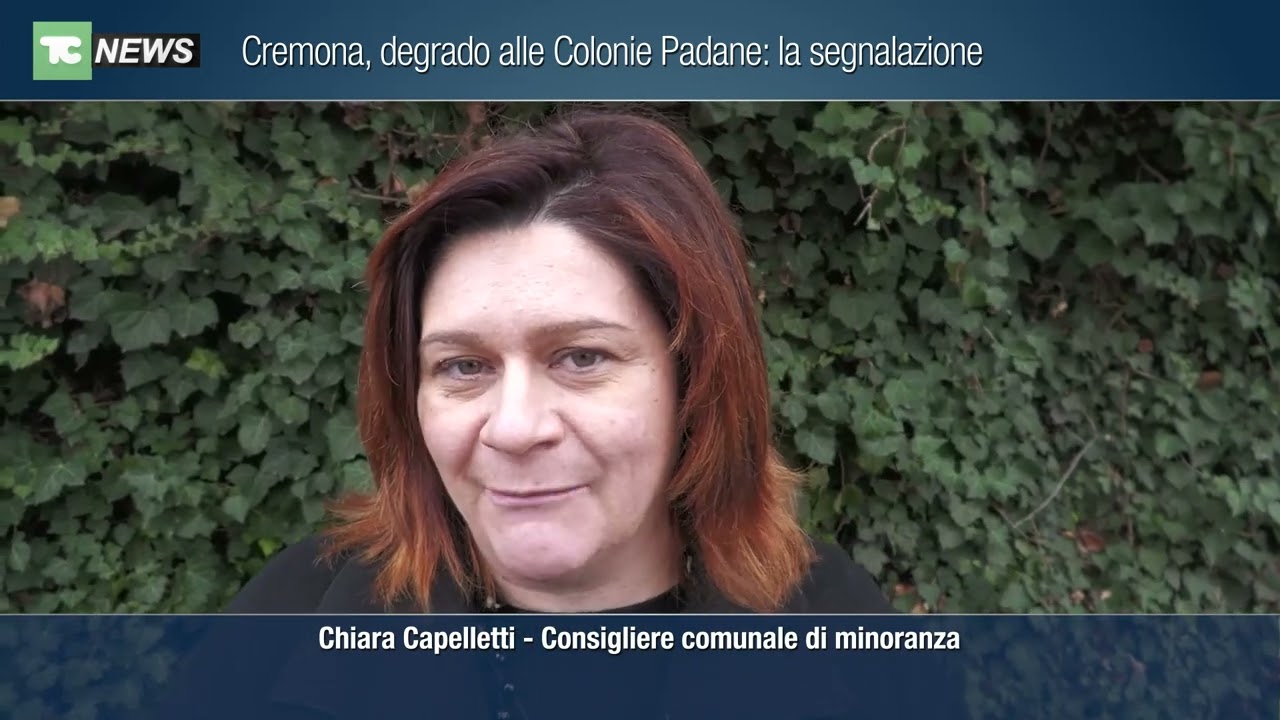 Cremona, degrado alle Colonie Padane: la segnalazione