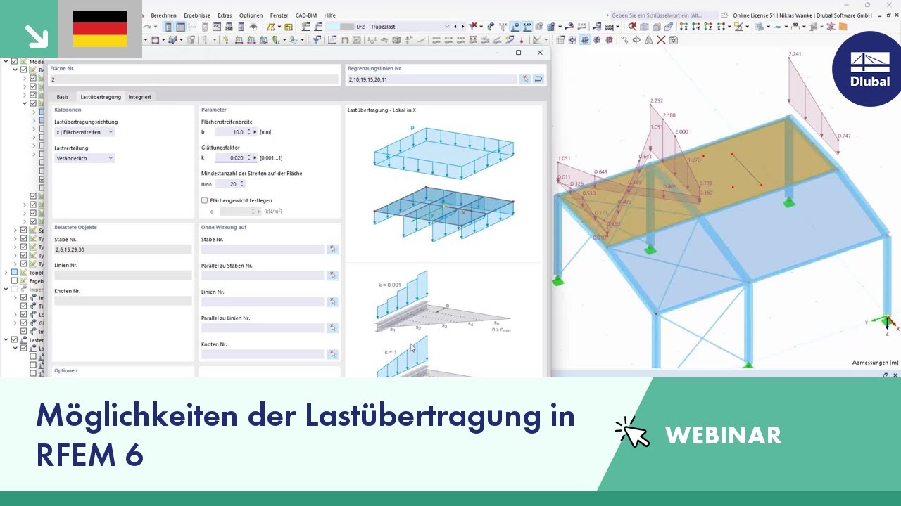 Webinar | Möglichkeiten der Lastübertragung in RFEM 6