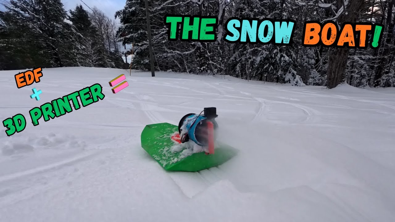 Снежная лодка! @HobbyKingOfficial #3dprinting #rc #snow #boat #edf #turnigy #hobbyking