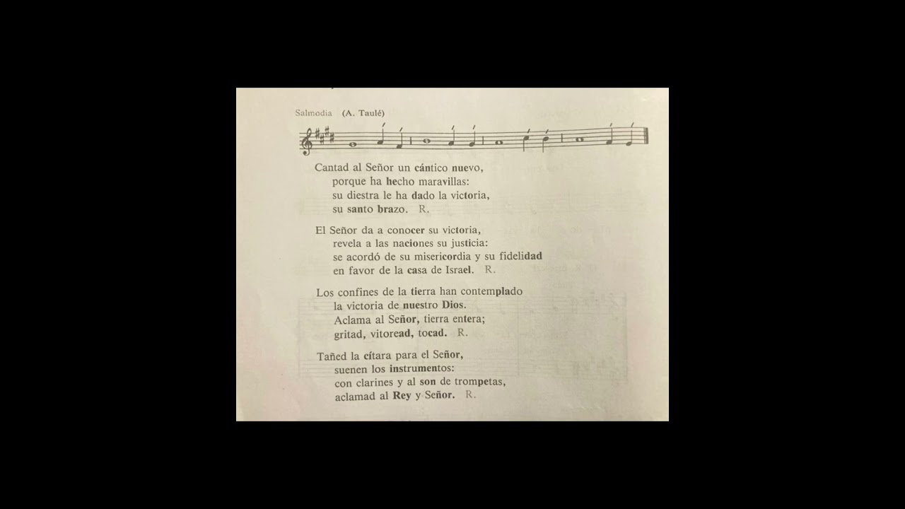 Salmo Natividad del Señor. Misa del día.