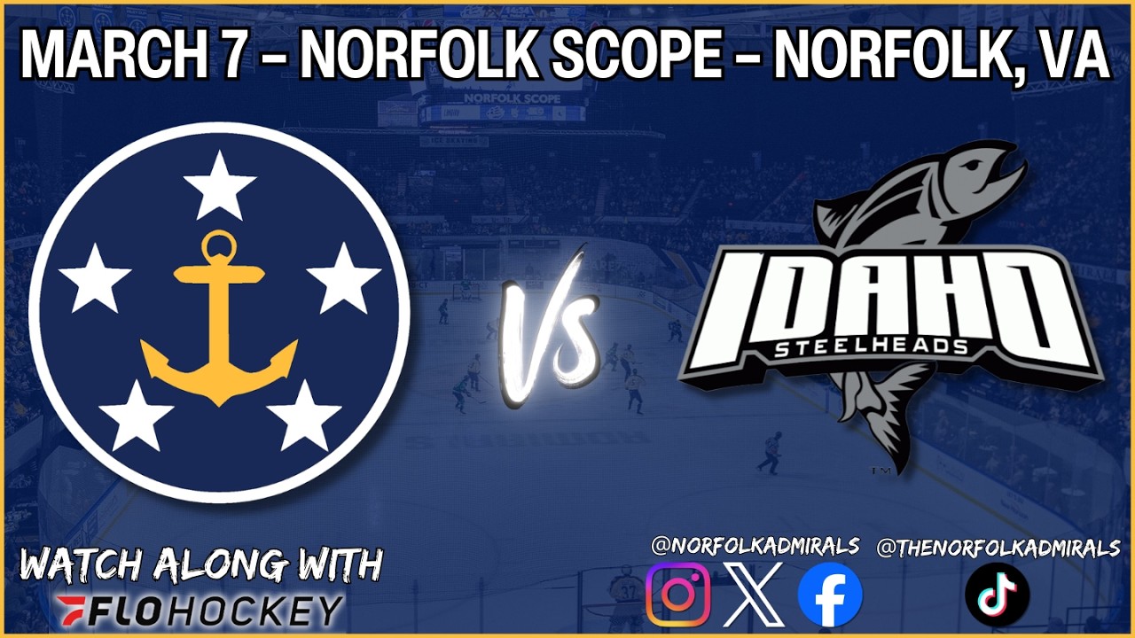 AUDIO BROADCAST | Norfolk Admirals vs Idaho Steelheads 3-7-26