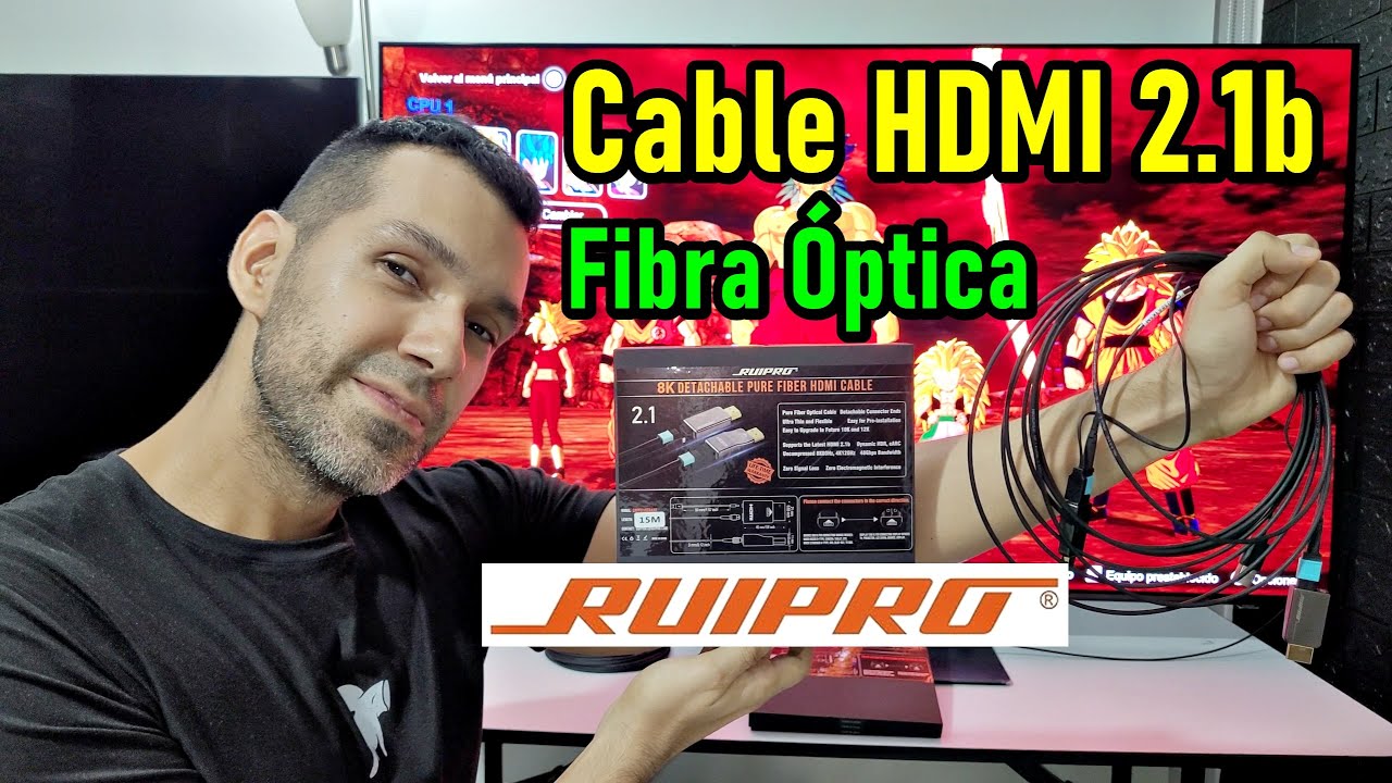 El mejor Cable HDMI 2 1b de Fibra Óptica Blindado de la marca RUIPRO