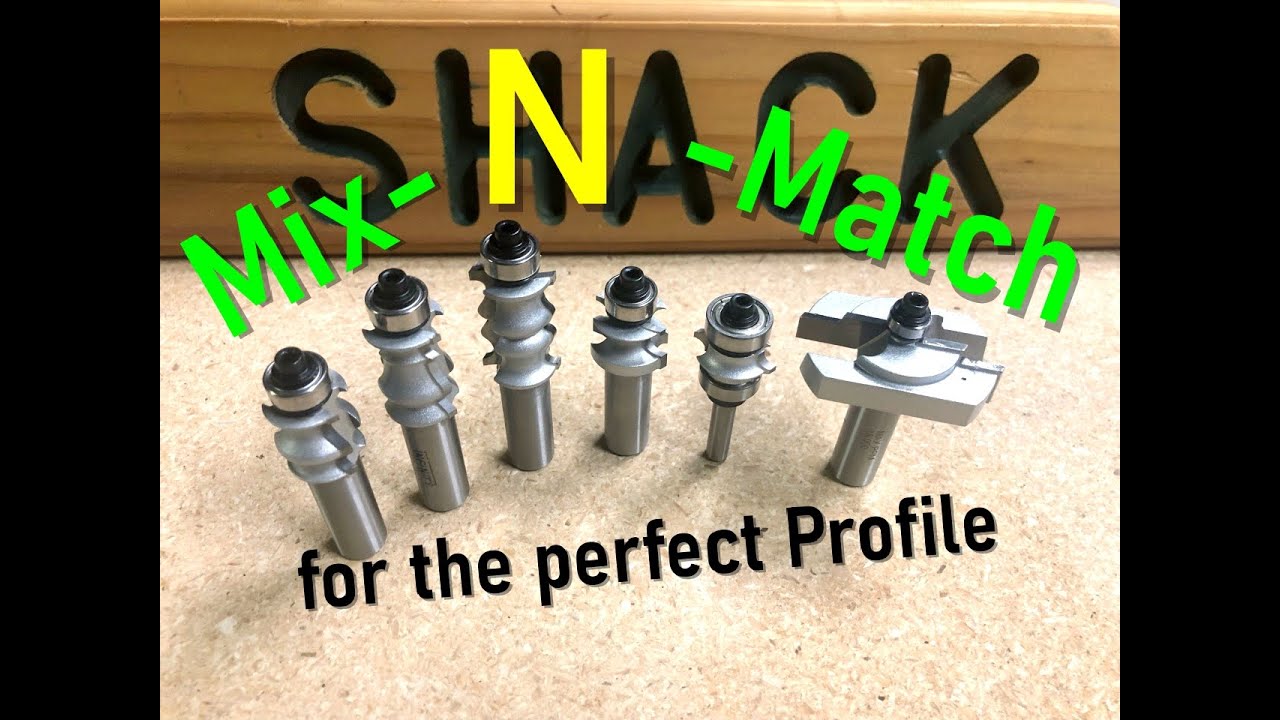 Infinity router bits mix-n-match for that perfect profile