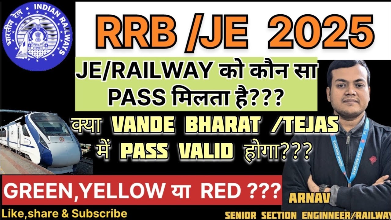 RRB JE PASS/PTO ENTITLEMENT/Which class PASS/PTO will be given?#railway #railwayexam #rrbje #rrb
