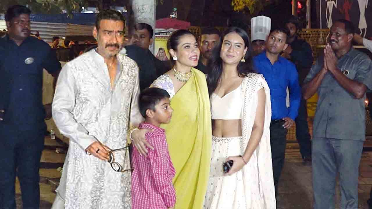 Ajay Devgan & Kajol With Family-Daughter Nysa & Son Yug Devgn@Bachchan's Deewali Bash 2019