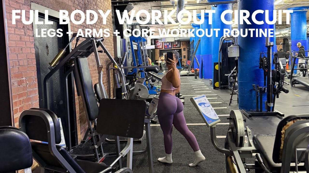 FULL BODY WORKOUT CIRCUIT: LEGS + ARMS + CORE WORKOUT ROUTINE!