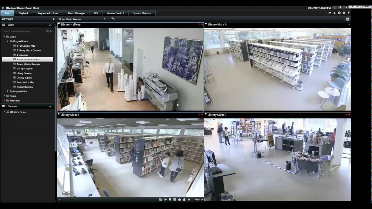 Smart Client Demo on Manual Bookmarks and Smart Search in Milestone XProtect+ 2017 R2