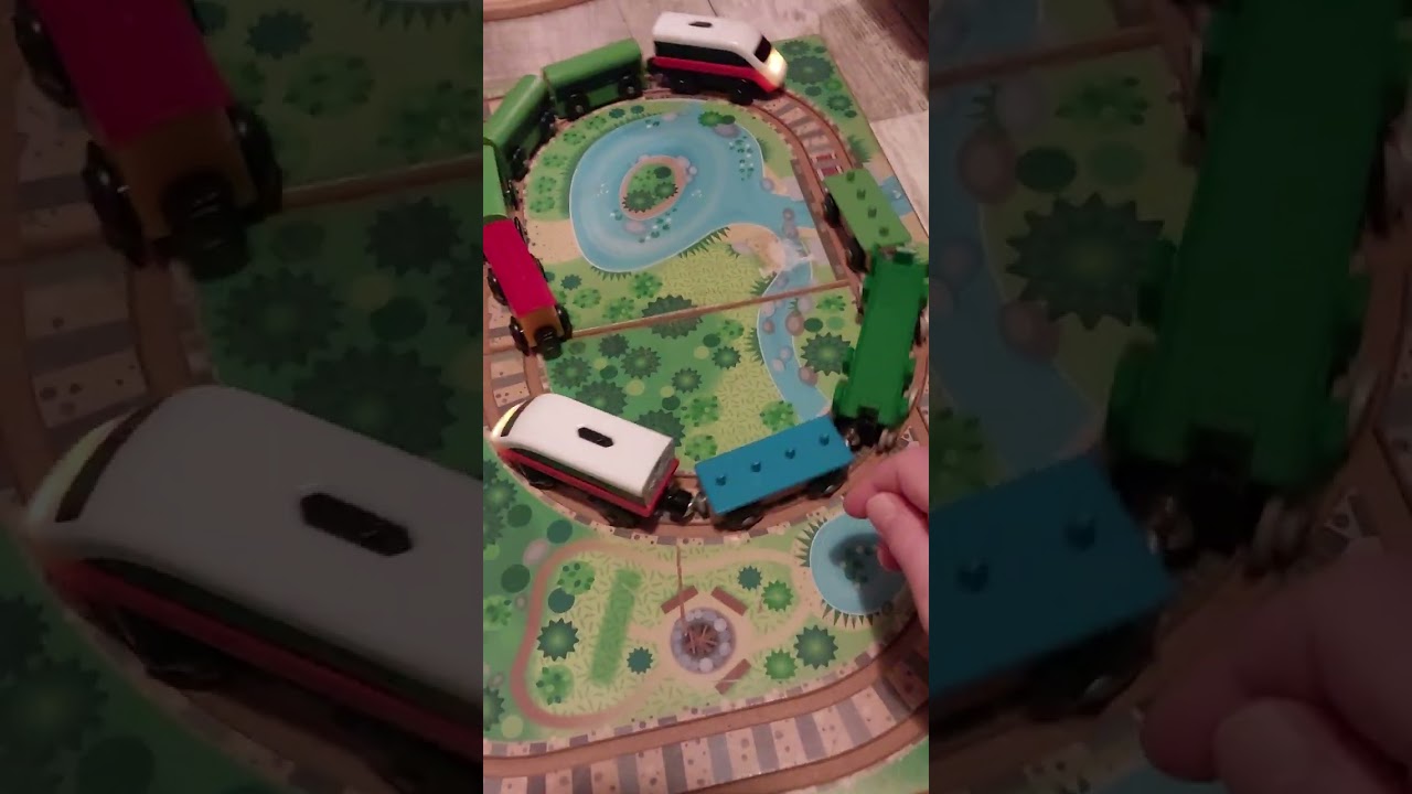Check out my Melissa and Doug Take-along railroad. It's like a briefcase filled with joy!