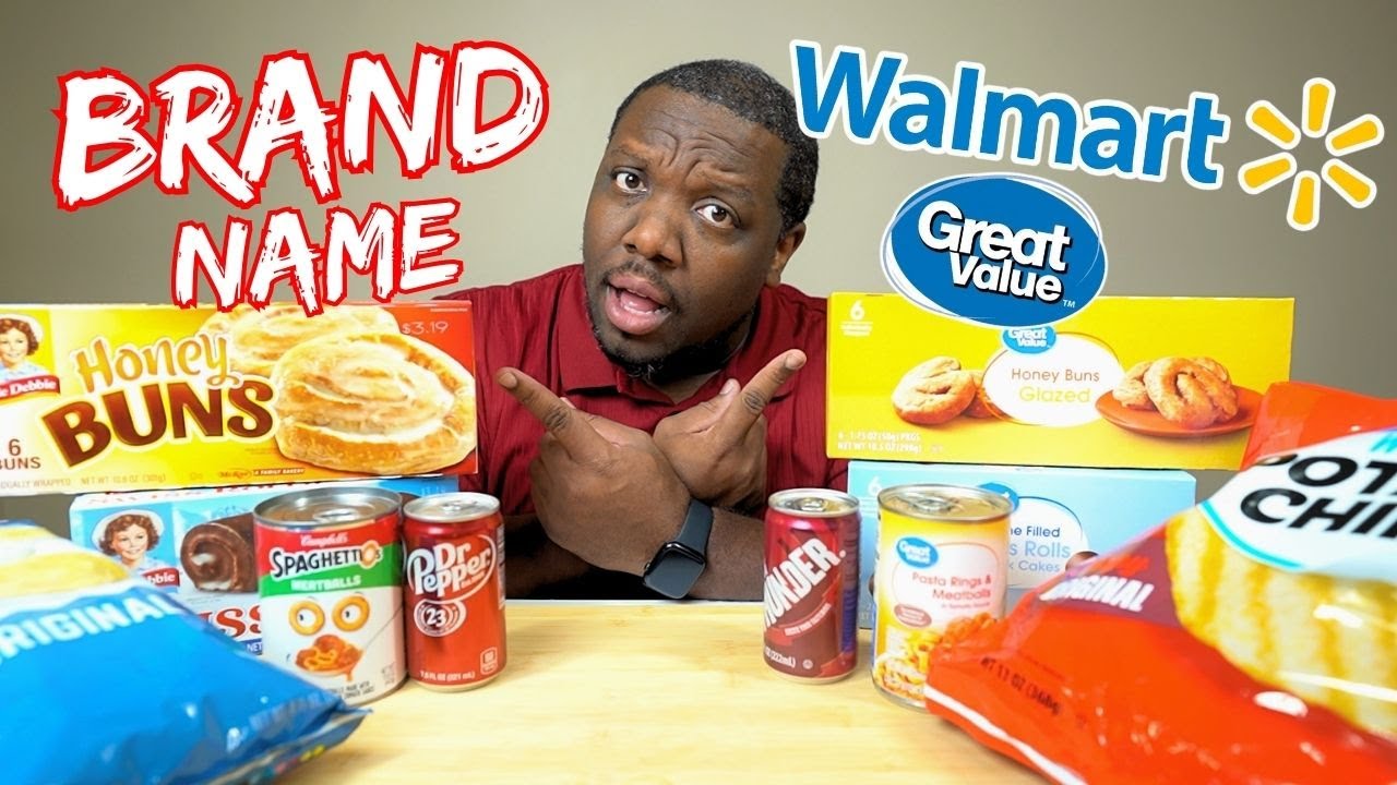 I TRIED Walmart GREAT VALUE BRAND vs NAME BRAND Foods BLINDFOLDED