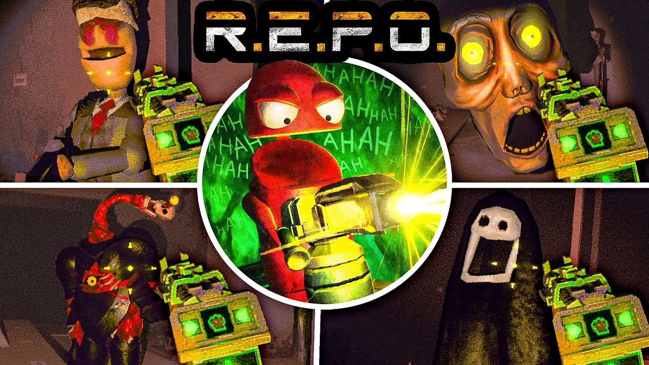 CART CANNON vs EVERY MONSTER! What happens? - R.E.P.O. [Open Beta] New Weapons