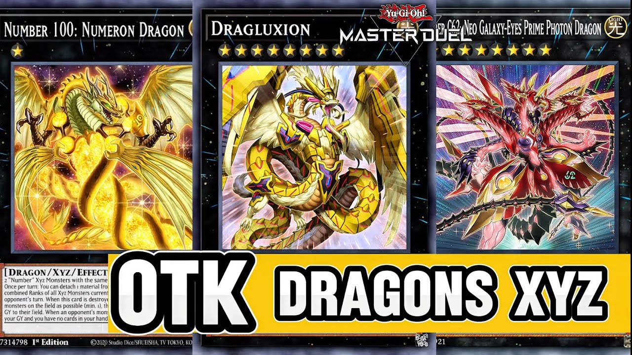 ONE TURN KILL Dragons XYZ Deck, Crushing Meta using Xyz Dragons [Master Duel]