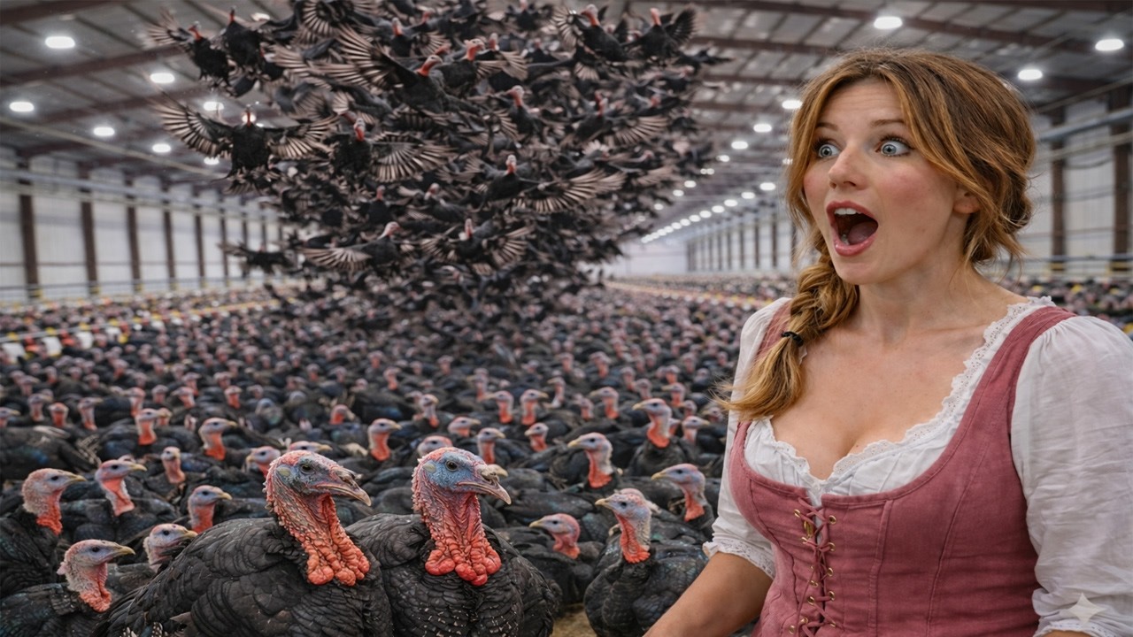 10,000 Turkeys Take Flight Simultaneously – Camera Captures Crazy Moment!