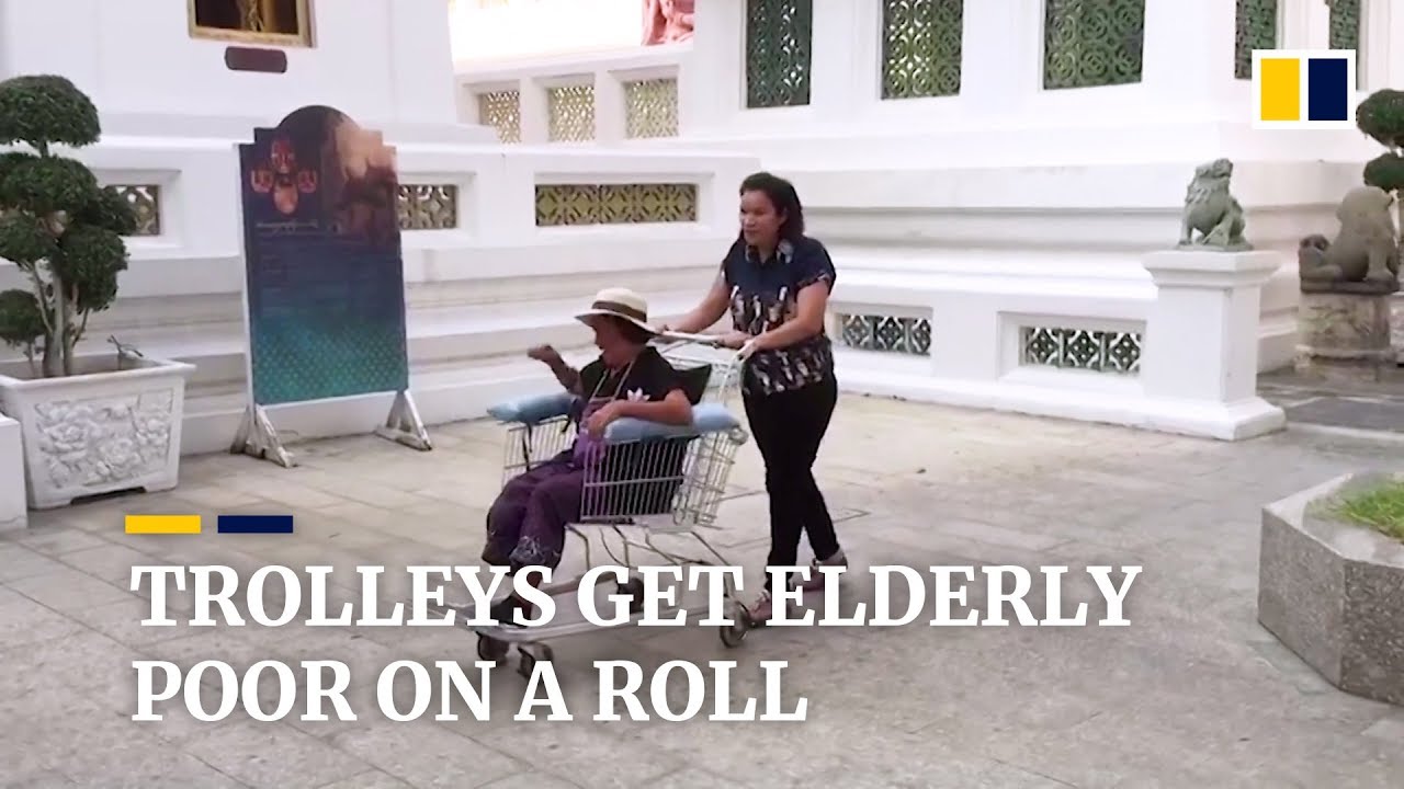 Shopping trolleys turned into wheelchairs helps poor Thai pensioners