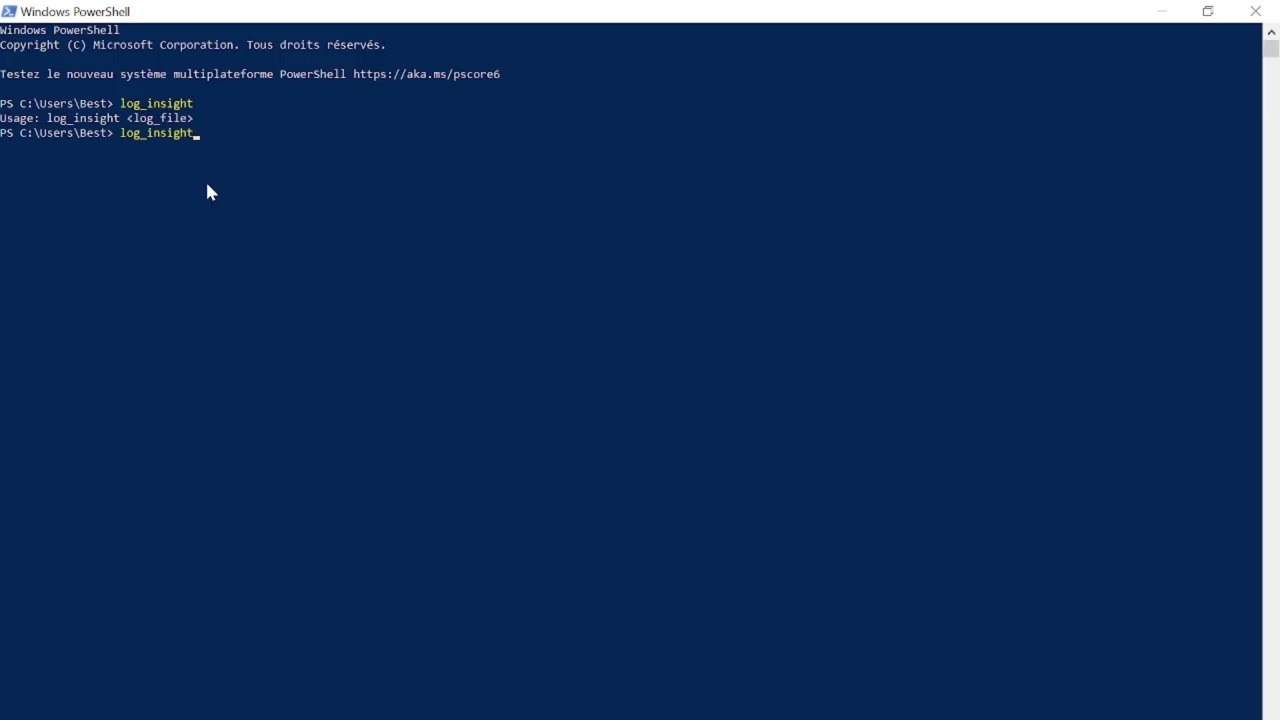 Video Project log insight