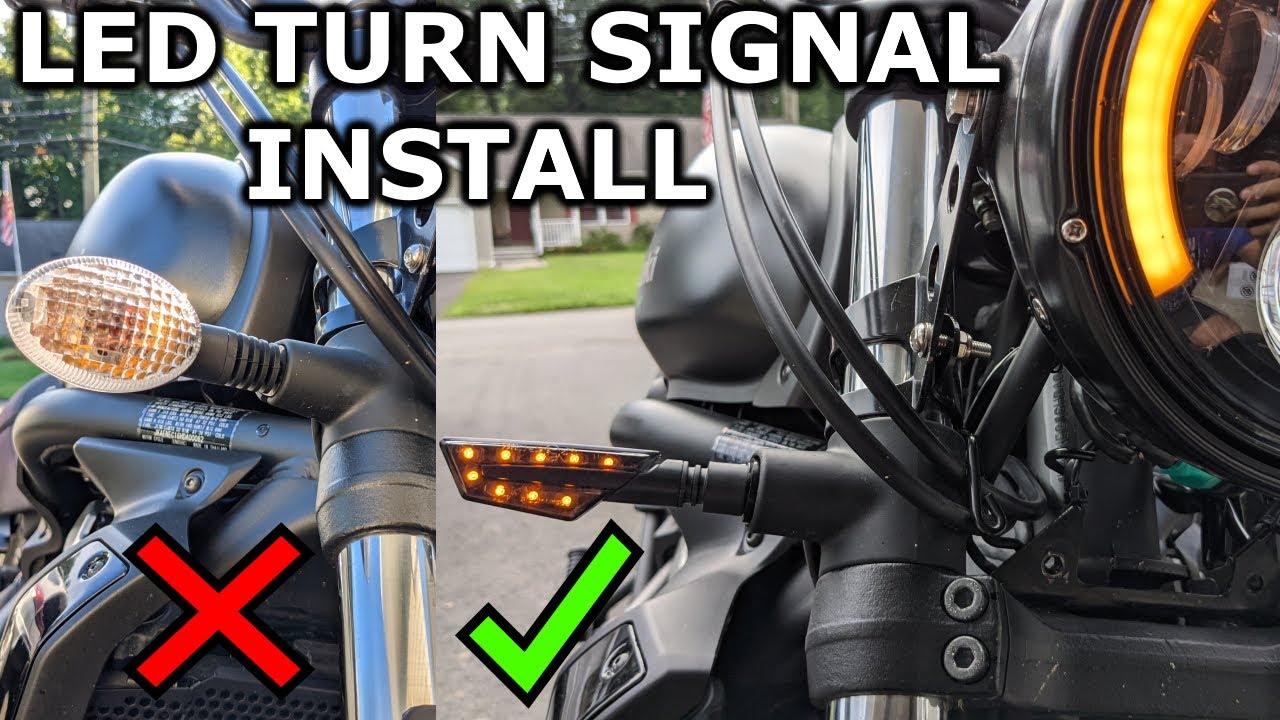 Best LED Turn Signals for Motorcycle Vulcan 650 Bike Master Tanto Front LED Turn Signals Install