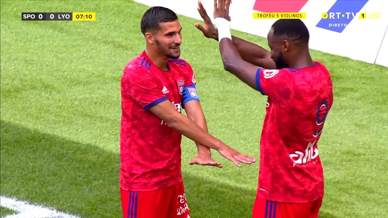 Houssem Aouar  Vs  Sporting  25/07/2021