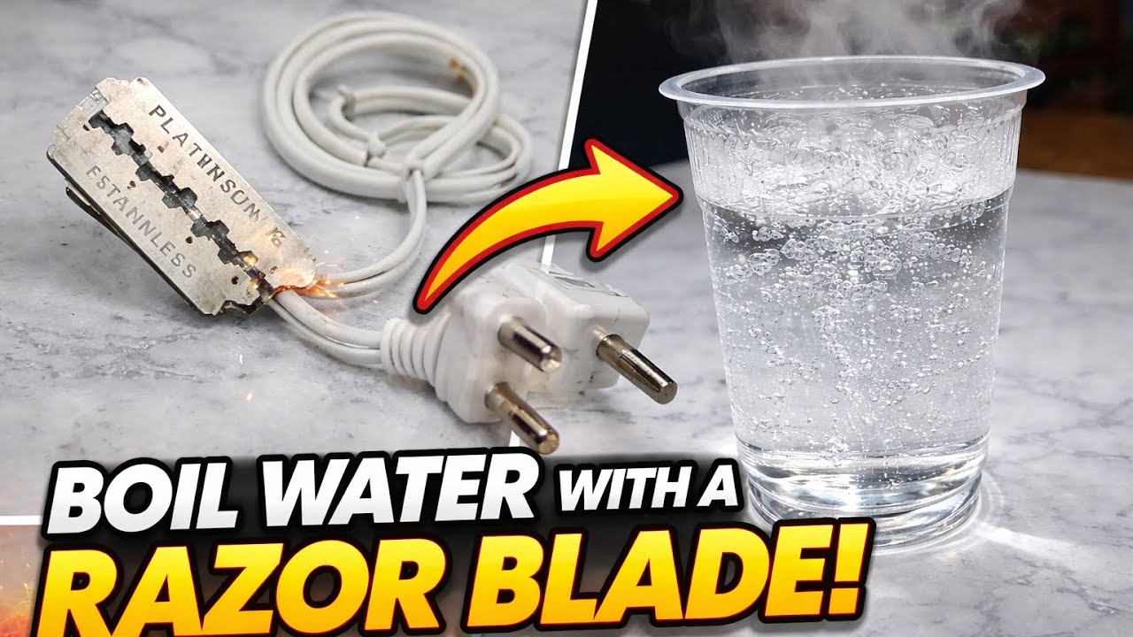 Electric Razor Blade Se Garam Pani | Viral Desi Science|boil water with a razor blade!
