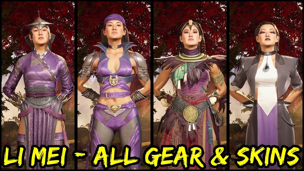 Li Mei Showcase - All Gear & Skins (Definitive Edition) - Mortal Kombat 1