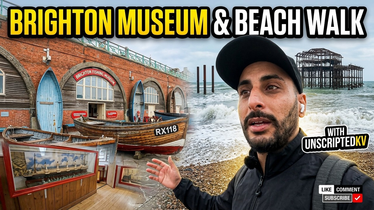 Brighton Vlog EP 6 | Beach Games, Fishing Museum & West Pier | UnscriptedKV