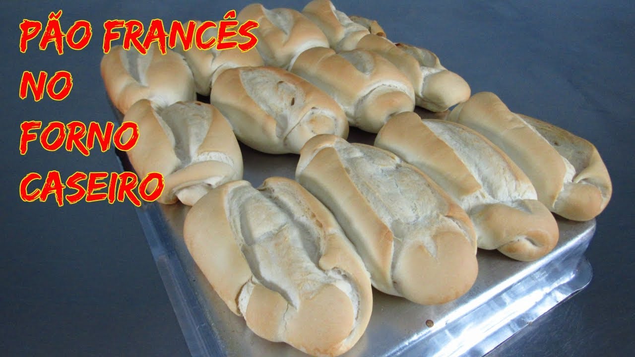 PÃO FRANCÊS NO FORNO CASEIRO