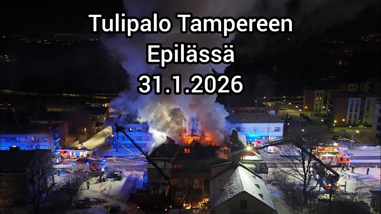Tulipalo Tampereen Epilässä 31.1.2026