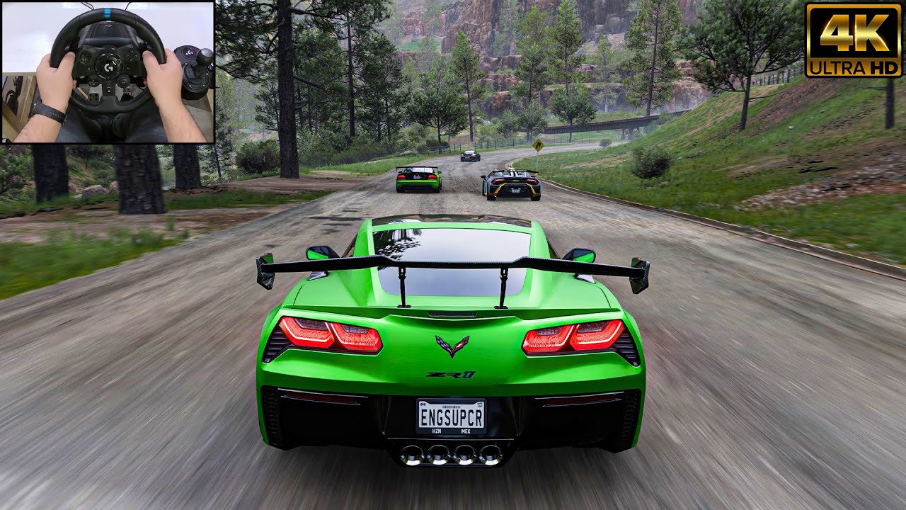 CHEVROLET CORVETTE ZR1 VS Track Toys - Forza Horizon 5 | Logitech G923 Steering Wheel