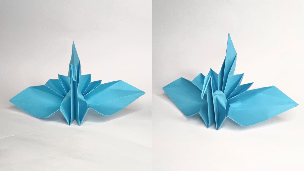 Origami SPECIAL CRANE | How to make a paper crane