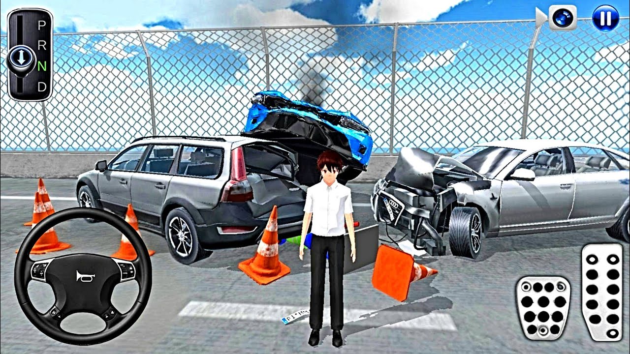 Car Crashes in New Eight Lane Highway - 3D Driving Class Police Car - 2025 Android iOS - Gameplay