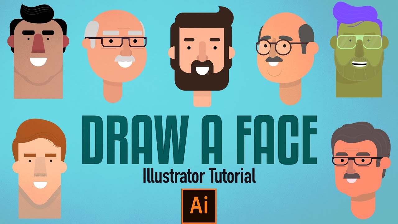How to make a Character Face in Illustrator | Adobe Illustrator Tutorial