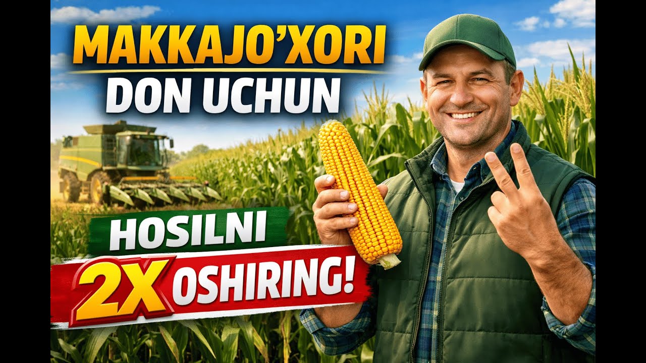 MAKKAJO&lsquo;XORI DON UCHUN YETISHTIRISH🌽 HOSILNI 2 BARAVAR OSHIRISH SIRLARI #agromaslahat #agro #farming